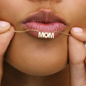 Mom Necklace Gold