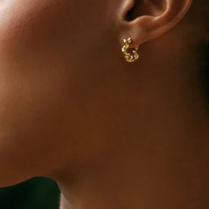 Spiral Hoops S Gold
