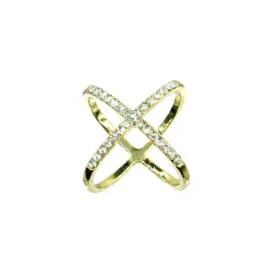 Skjerf ring m/strass
