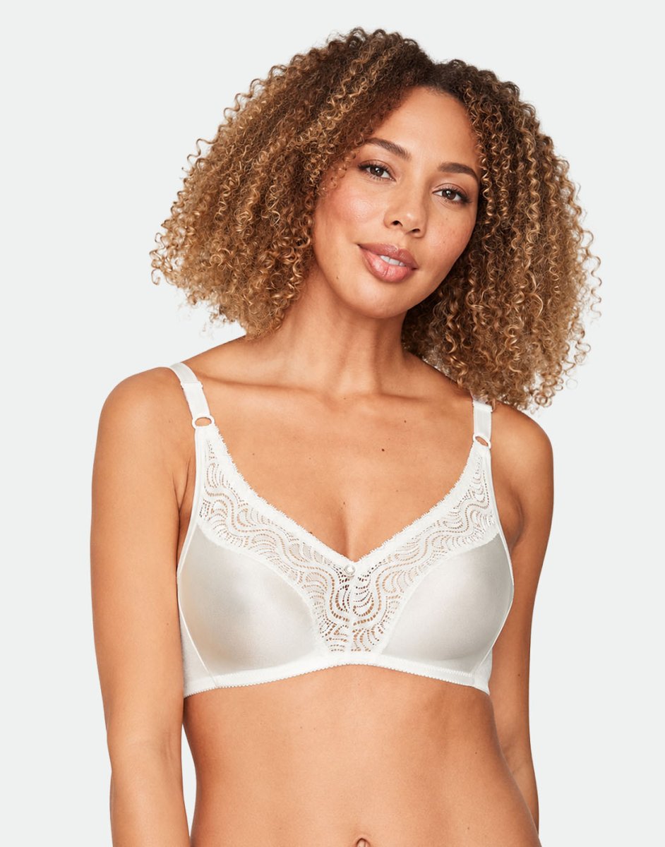 Swegmark glitter soft spileløs bh vanila