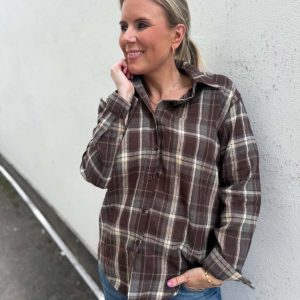 Qnuz Lumber Jacket Shirt Brun